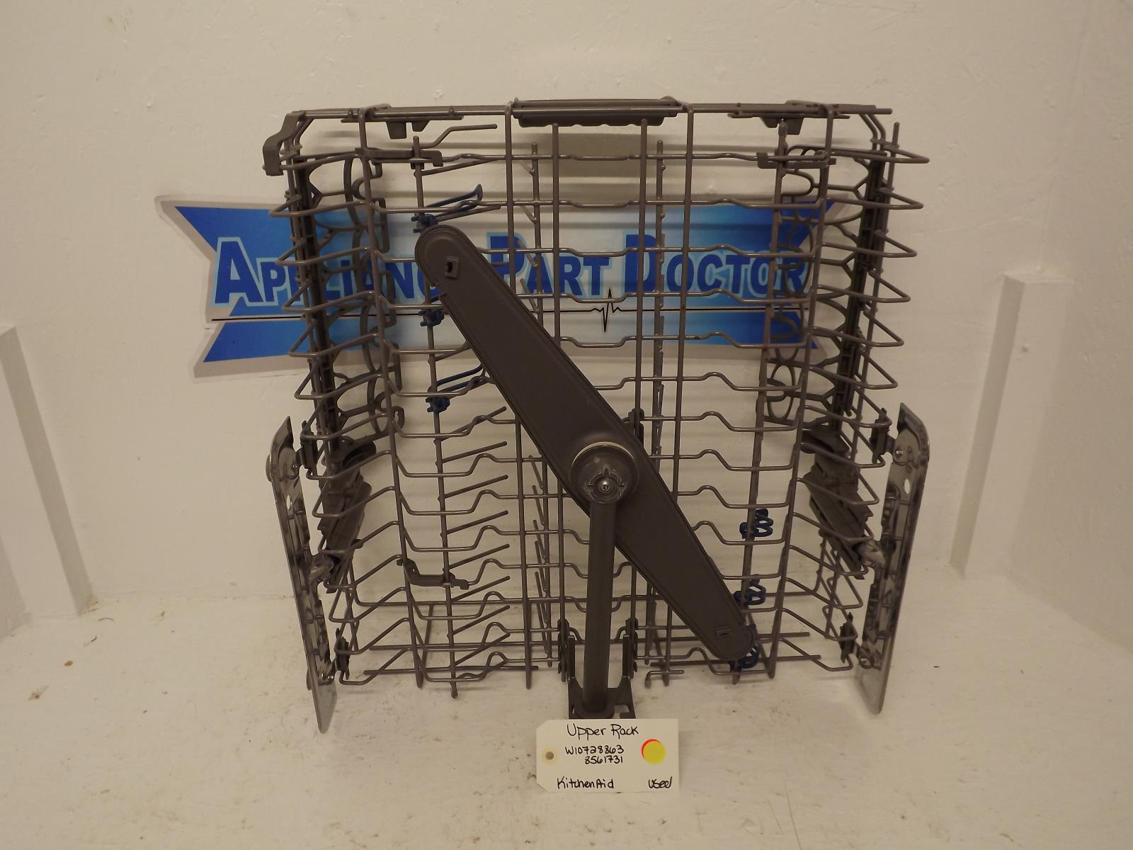 KitchenAid Dishwasher W10728863 8561731 Upper Rack Used KitchenAid Dishwasher W10728863 8561731 Upper Rack Used